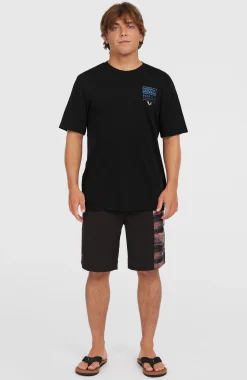 Homme O'Neill T-Shirts|Protection Anti-Uv-HommesT-shirt Retro Graphic| Noire