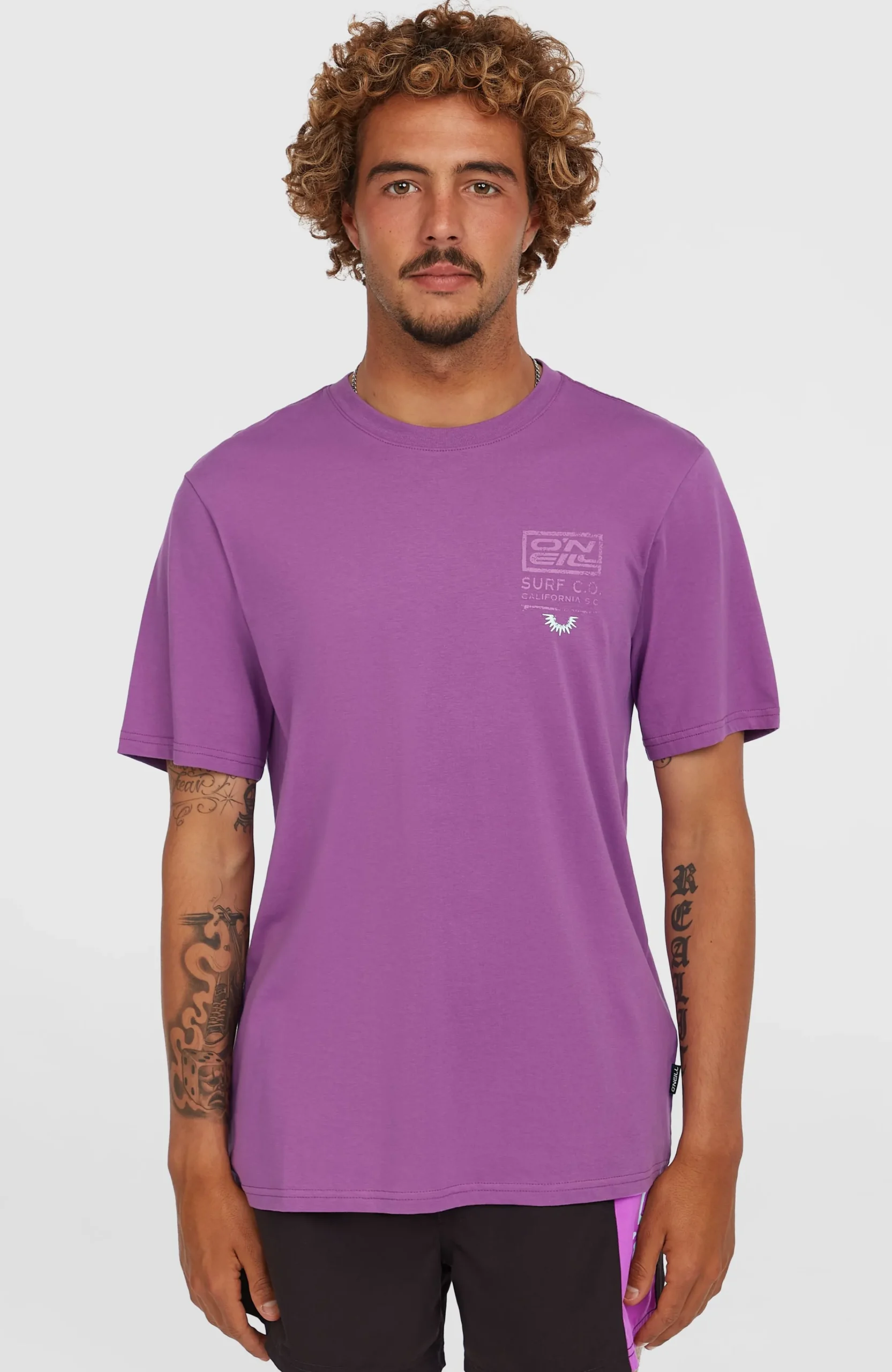 Homme O'Neill T-Shirts|Protection Anti-Uv-HommesT-shirt Retro Graphic| Violet