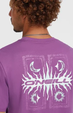 Homme O'Neill T-Shirts|Protection Anti-Uv-HommesT-shirt Retro Graphic| Violet