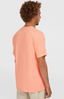 Homme O'Neill T-Shirts|Protection Anti-Uv-HommesT-shirt Slub Chest Pocket| Rose