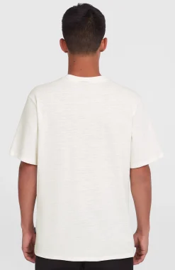 Homme O'Neill T-Shirts|Protection Anti-Uv-HommesT-shirt Slub Chest Pocket| Blanc