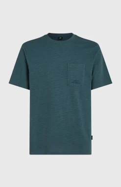Homme O'Neill T-Shirts|Protection Anti-Uv-HommesT-shirt Slub Chest Pocket| Bleu