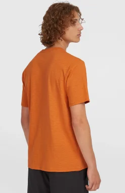 Homme O'Neill T-Shirts|Protection Anti-Uv-HommesT-shirt Slub Chest Pocket| Orange