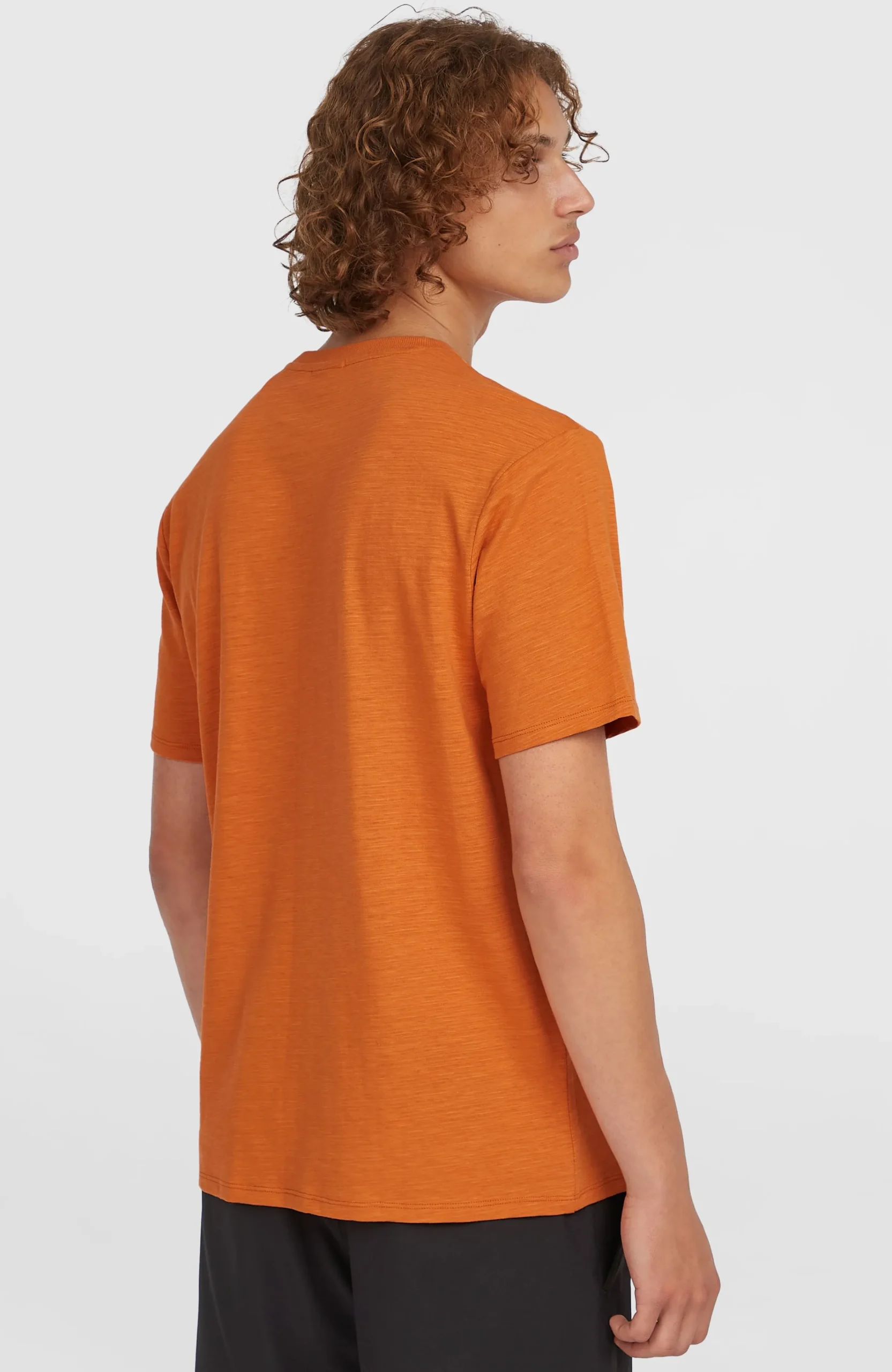 Homme O'Neill T-Shirts|Protection Anti-Uv-HommesT-shirt Slub Chest Pocket| Orange