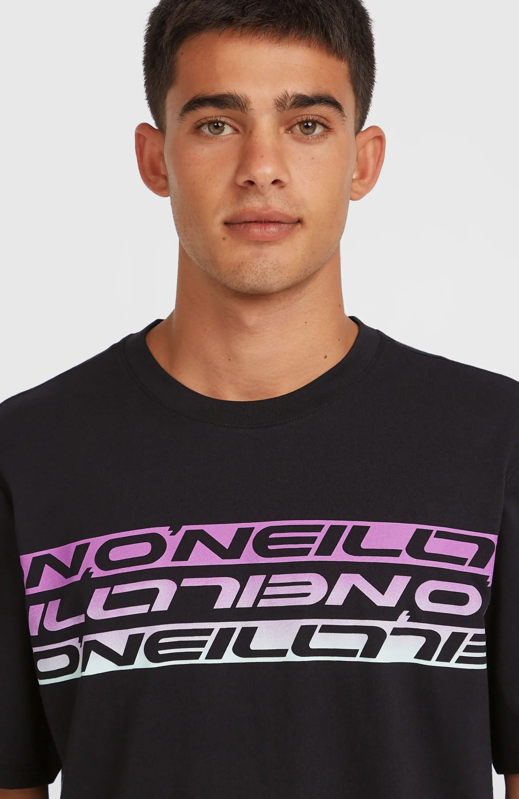 Homme O'Neill T-Shirts|Protection Anti-Uv-HommesT-shirt Stripe| Noire