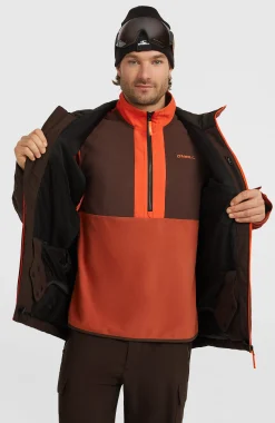 Homme O'Neill Vestes De Ski|Vestes De Snowboard-HommesVeste de ski FWC'Cruz Block| Marron Mix
