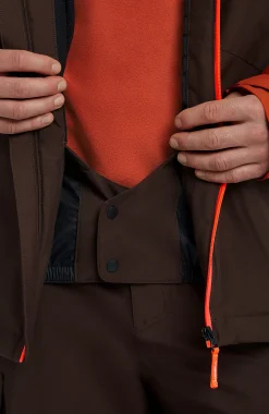 Homme O'Neill Vestes De Ski|Vestes De Snowboard-HommesVeste de ski FWC'Cruz Block| Marron Mix