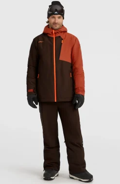 Homme O'Neill Vestes De Ski|Vestes De Snowboard-HommesVeste de ski FWC'Cruz Block| Marron Mix