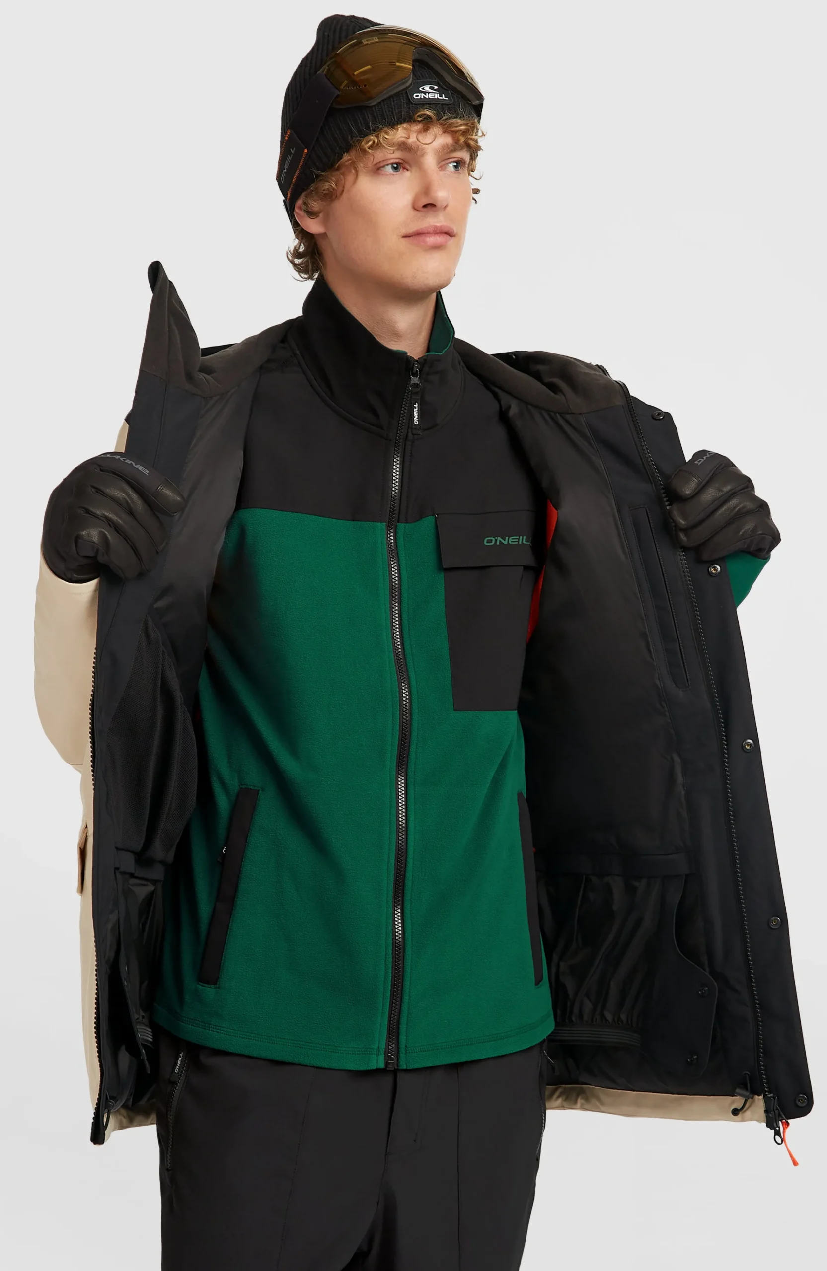 Homme O'Neill Vestes De Ski|Vestes De Snowboard-HommesVeste de ski FWC'Peak Pro| Beige Mix
