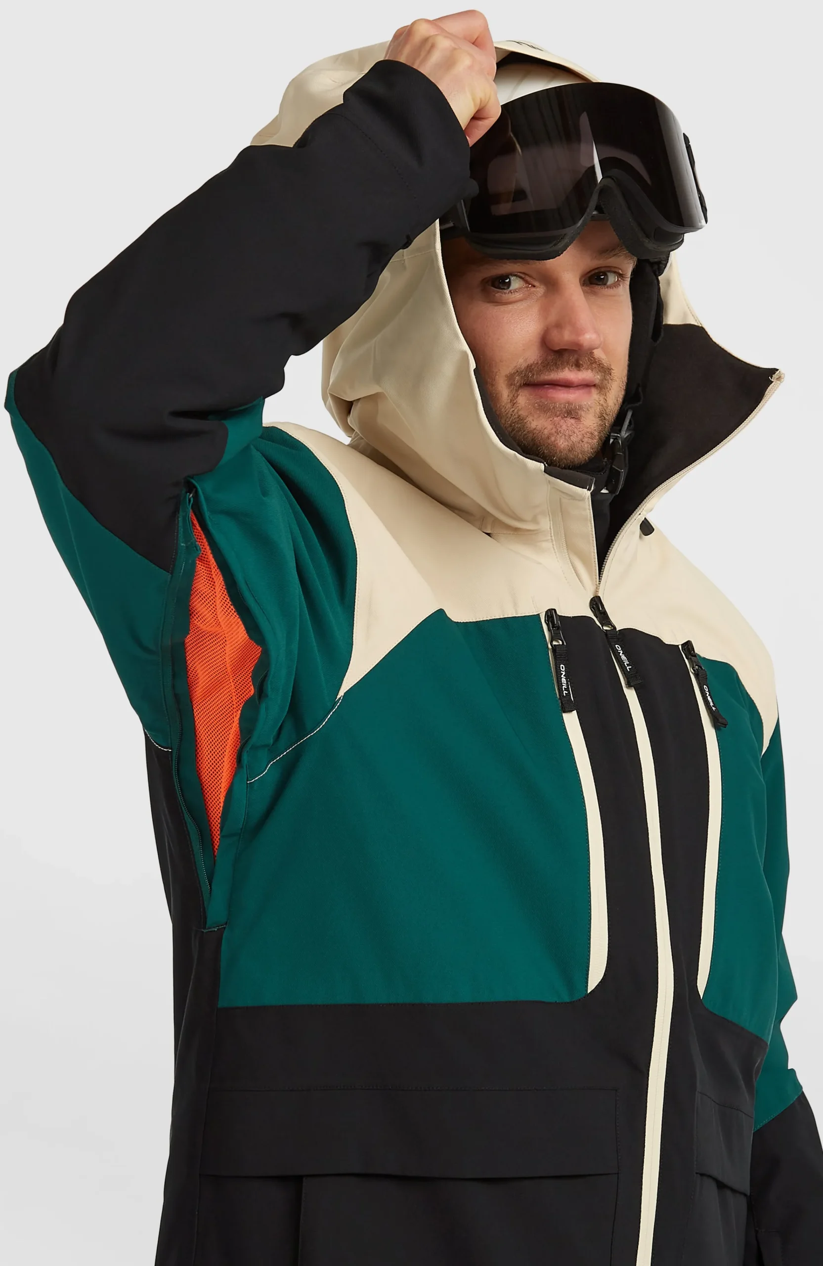 Homme O'Neill Vestes De Ski|Vestes De Snowboard-HommesVeste de ski FWC'Peak Fire| Beige Mix