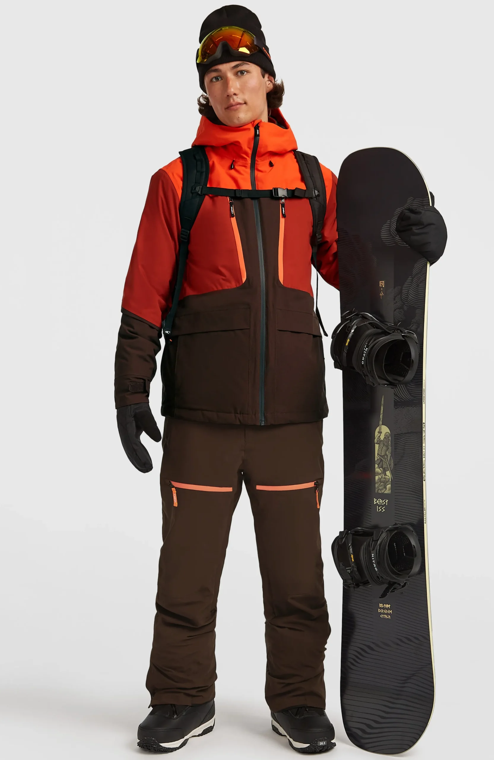 Homme O'Neill Vestes De Ski|Vestes De Snowboard-HommesVeste de ski FWC'Peak Fire| Rouge Mix