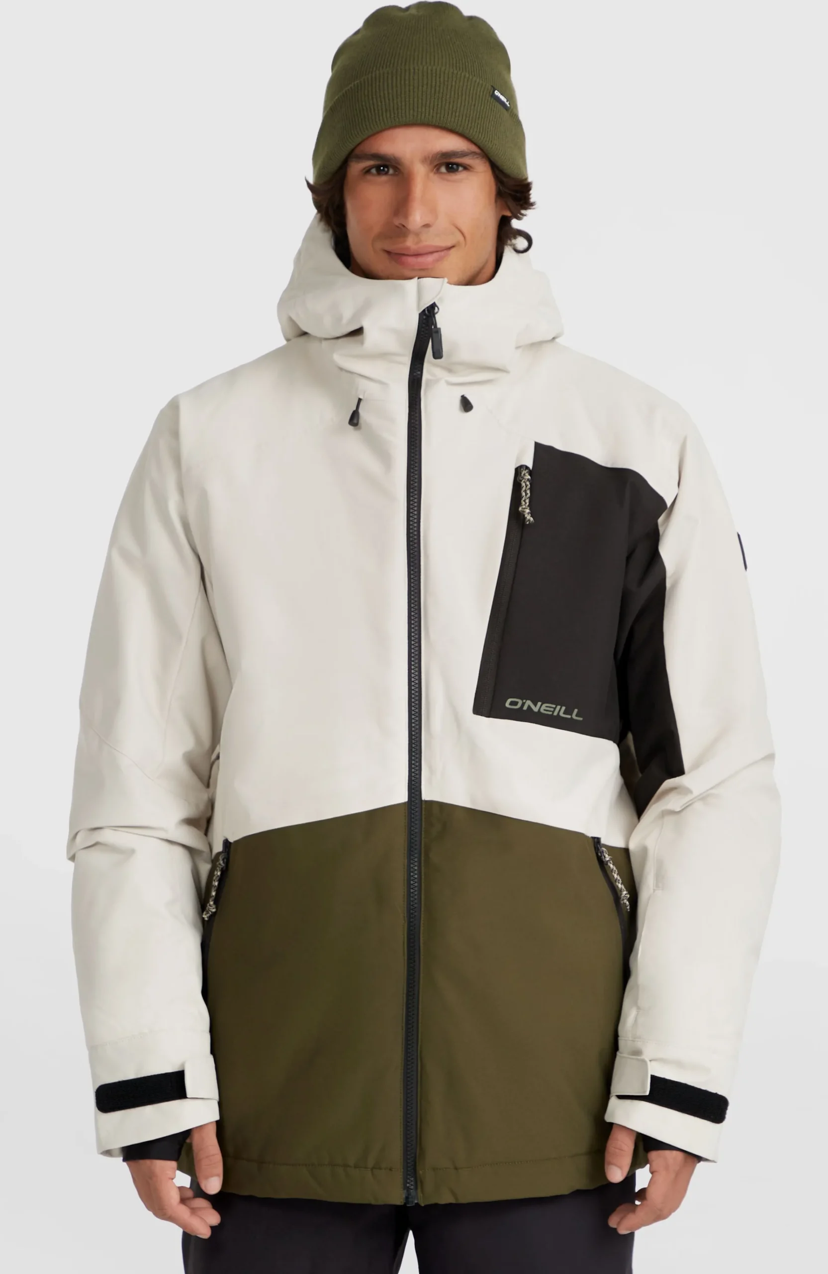 Homme O'Neill Vestes De Ski|Vestes De Snowboard-HommesVeste de ski Hammer Block| Beige Mix