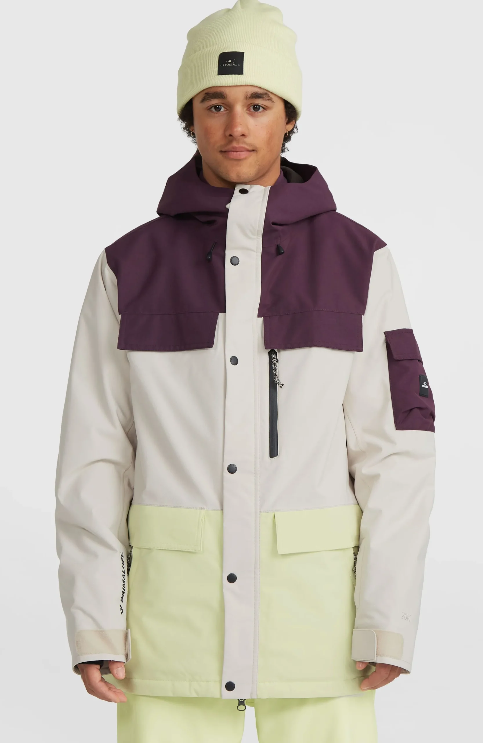 Homme O'Neill Vestes De Ski|Vestes De Snowboard-HommesVeste de ski Utility Pro Hybrid| Beige Mix
