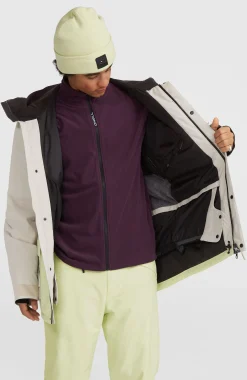 Homme O'Neill Vestes De Ski|Vestes De Snowboard-HommesVeste de ski Utility Pro Hybrid| Beige Mix