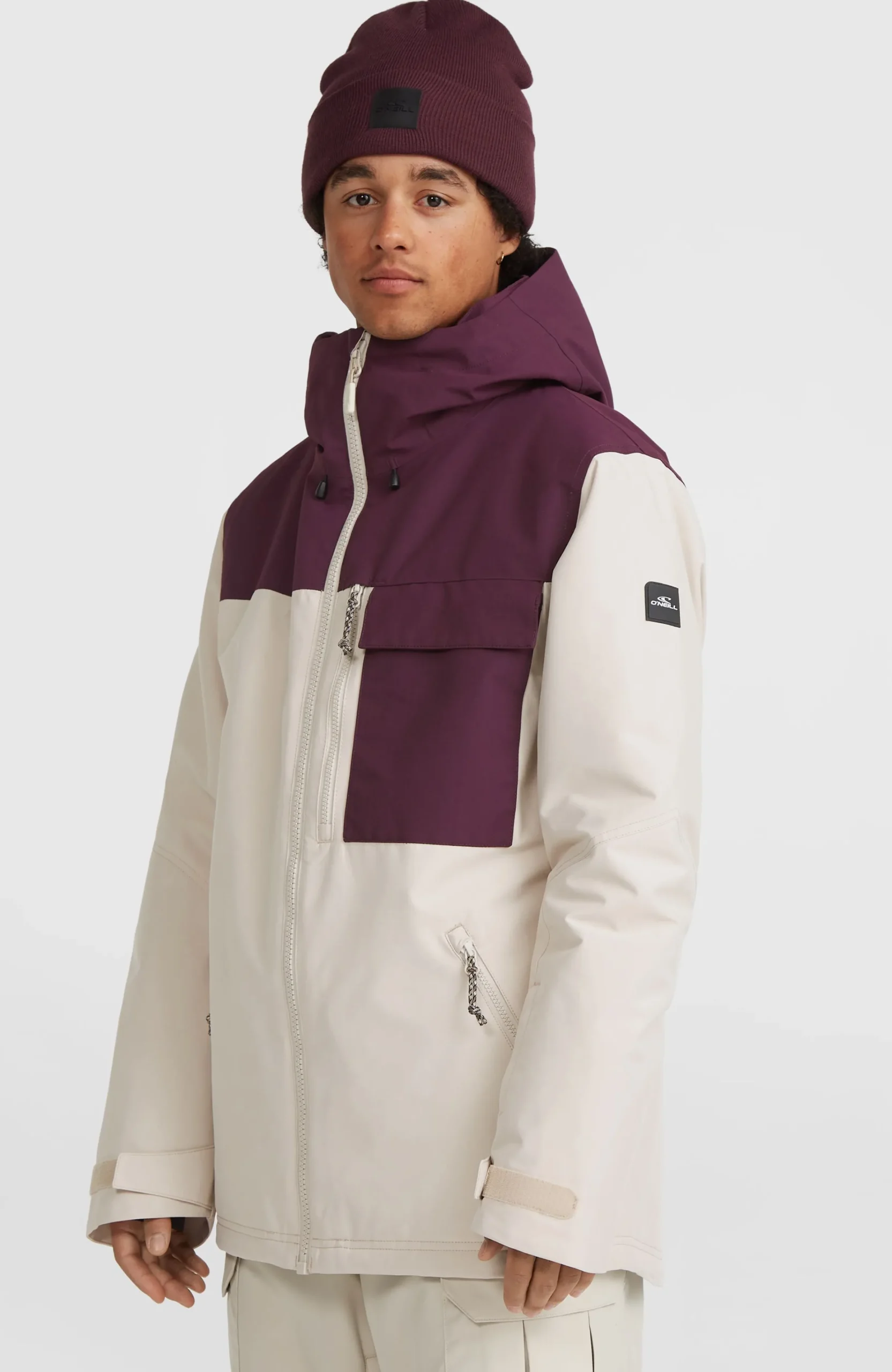 Homme O'Neill Vestes De Ski|Vestes De Snowboard-HommesVeste de ski Utility Hybrid| Beige Mix
