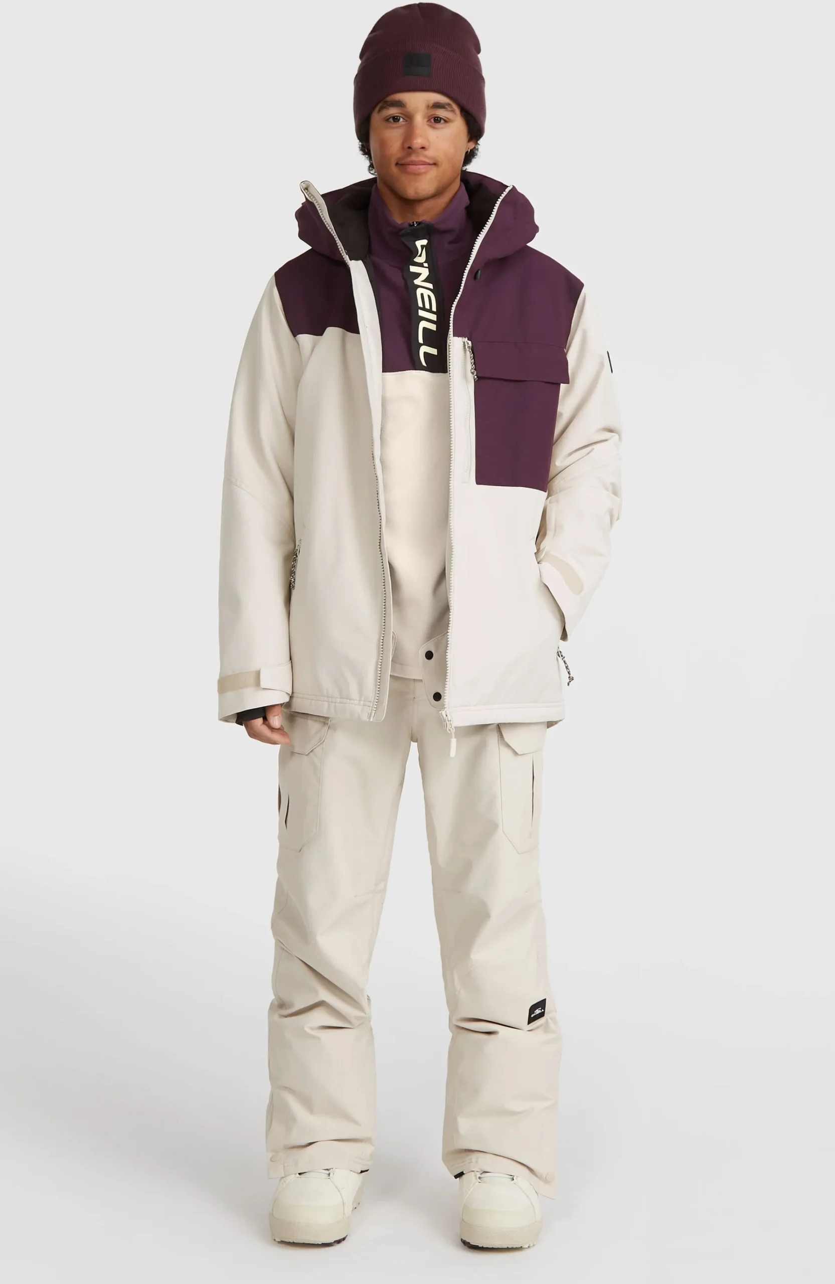 Homme O'Neill Vestes De Ski|Vestes De Snowboard-HommesVeste de ski Utility Hybrid| Beige Mix