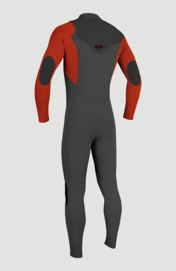 Enfant O'Neill Protection Anti-Uv-Hyperfreak Plus 4/3mm Chest Zip Full Wetsuit| Rouge