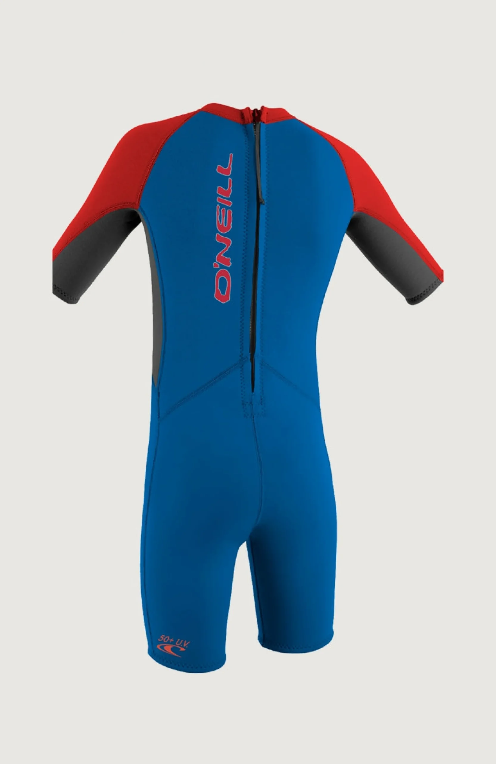 Enfant O'Neill Protection Anti-Uv-Reactor-2 2mm Back Zip Shortsleeve Spring Wetsuit| Bleu